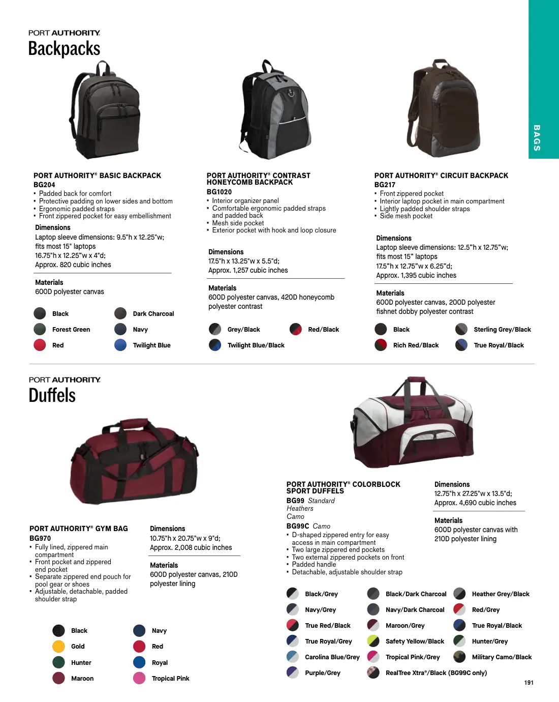 Essentials catalog, page 191 of 208.
