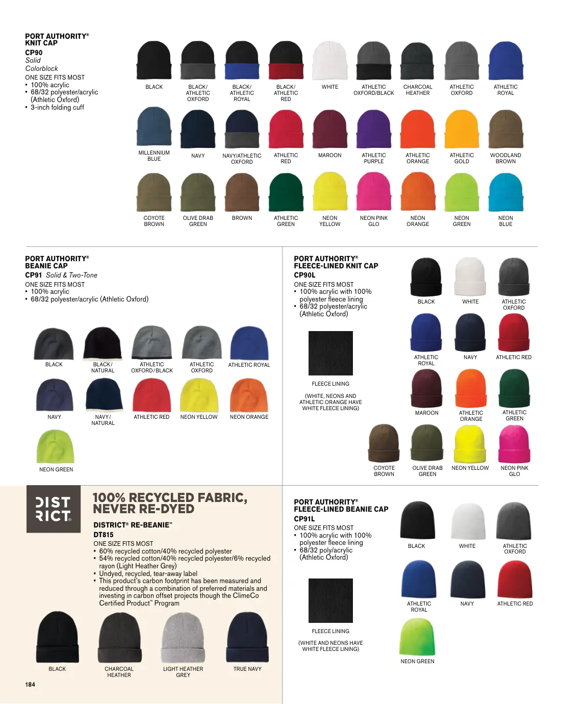 Essentials catalog, page 184 of 208.