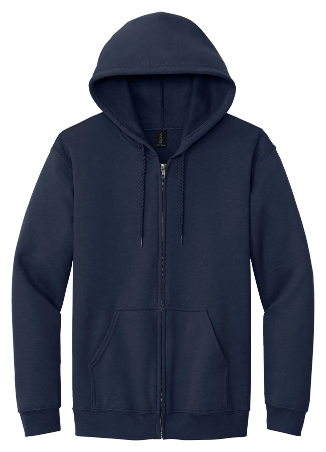 Zip hoodie, navy.