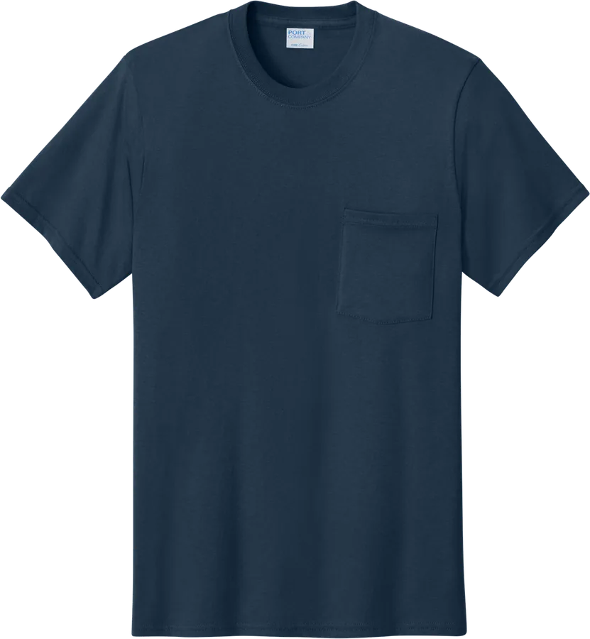Pocket tee, navy.