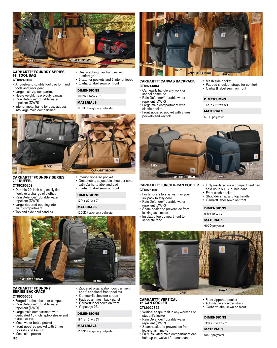 Essentials catalog, page 186 of 208.