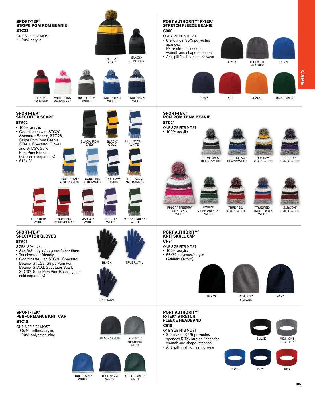 Essentials catalog, page 185 of 208.